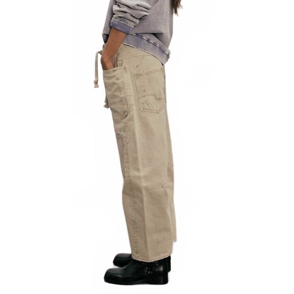 NEW FREE PEOPLE We The Free MOXIE LOW SLUNG PULL ON BARREL JETTY SIZE 29 - Picture 3 of 10